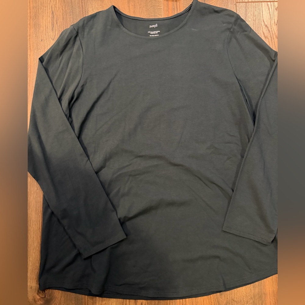 J. Jill Women's Jadette Long Sleeve Cotton Tee